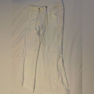 Joie white linen pants. Size 8